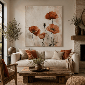 Terracotta Poppies | Modern Paradox