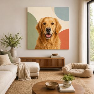 Custom Modern Pet Portrait / Modern Paradox