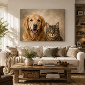 Two-Pet Family Portrait / Modern Paradox