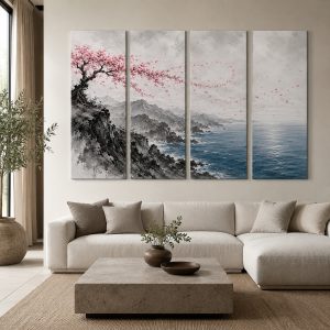 Sakura Drift Over Sea